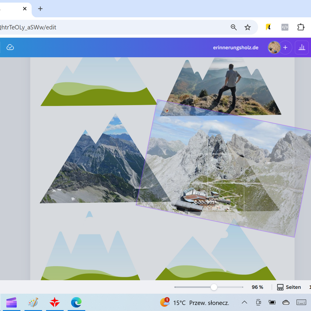 16 Gipfel – Die höchsten Berge der Bundesländer 75x50 cm