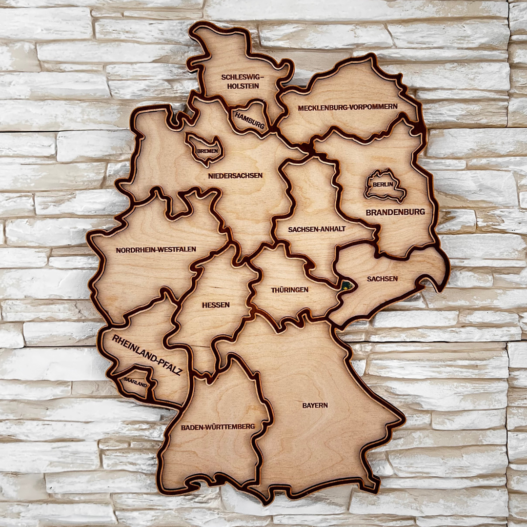 Deutschland-Karte als Bilderrahmen